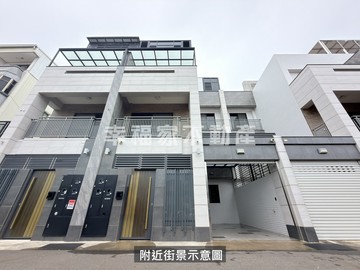 稀有必賣！永康3年新⭐️景觀大面寬車墅⭐️小健承銷｜台南市永康區龍國街