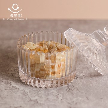 【綵金殿】水晶消磁淨化碗-黃石英 晶石 水晶消磁盒 補充能量 消除負能量