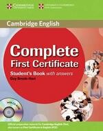 Complete First Certificate Student's Book with Answers and CD-ROM (1版) Brook-Hart  Cambridge