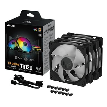 【享最高折300】ASUS 華碩 TUF GAMING TR120 FAN ARGB 3入組風扇/單入組