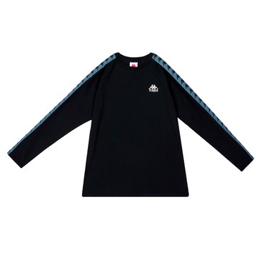 KAPPA 義大利型男吸濕排汗速乾中性圓領衫 BANDA 黑色 321K38W005