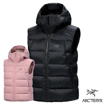 【ARCTERYX 始祖鳥】女 Thorium Vest 連帽防風保暖羽絨背心.中央拉鍊開襟背心/ X000010547