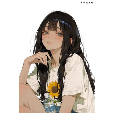 【8 月新品】07-139-0206 人物貼紙 簡約夏日女孩