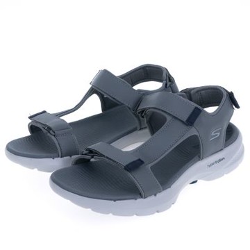 SKECHERS 男鞋 健走系列 涼鞋 拖鞋 GO WALK 6 SANDAL - 229126GYNV