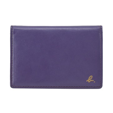 agnes b.HOMME小b拼色證件夾-紫