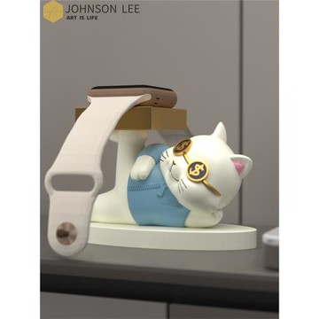 適用于蘋果手表Apple Watch iwatch8充電支架底座 裝飾擺件支架充電座ultra2/9/S8/S7/6/5/4/3/se2磁吸充電器