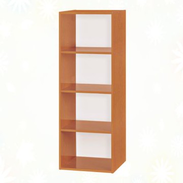 文創集-南亞塑鋼     川崎 南亞塑鋼1.4尺開放四格中高收納櫃-43.4x31x119.8cm免組