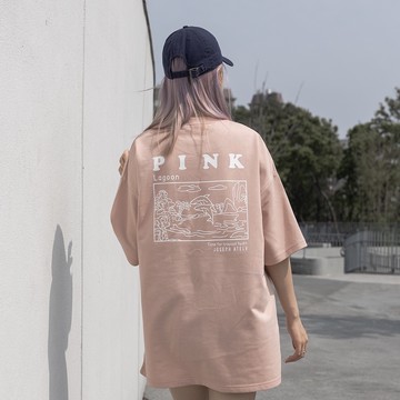 【AMERO】男裝 女裝 短袖圓領Ｔ恤 自然插畫印花 細絨布 情侶裝