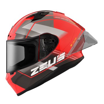 【全新體驗】ZEUS ZS826 BK17 紅黑銀 全罩式安全帽