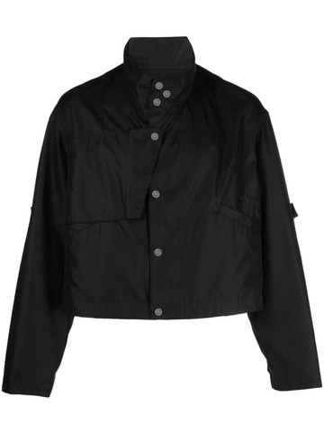 Kiko Kostadinov - Meno cropped lightweight jacket - men - Polyamide/Cotton - 46 - Black