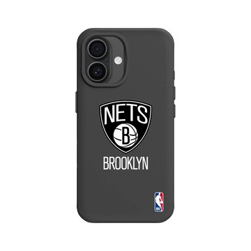 iPhone 16 SolidX 黑 - NBA - Logo-布魯克林籃網 Brooklyn Nets - Light