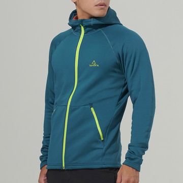 Skan 中層刷毛連帽外套 男款 暗岩藍