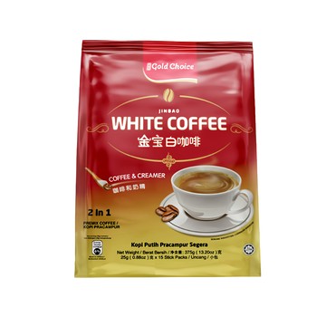 金寶即溶無糖白咖啡 2合1  25g  15入  1袋