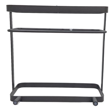 餐具收納瀝水架 522g  透明黑  1組  2層