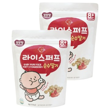 DDODDOmam 聰明媽媽 米星星星繽樂 8個月以上  草莓優格  30g  2包