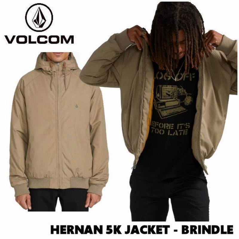 ボルコム VOLCOM HERNAN 5K JACKET メンズ ジャケット ジャンパー フードジャケット アウター M・L BRINDLE【正規品】  | LINEブランドカタログ