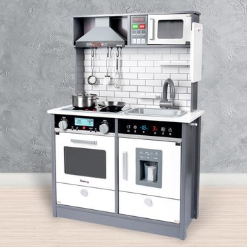 韓國跨境木制聲光廚房玩具套裝幼兒園區角兒童過家家做飯玩具女孩