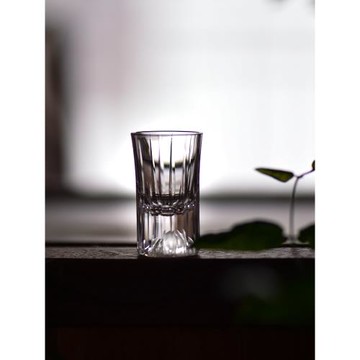 沐春甄選 3只裝溪山白酒杯禮盒 高端水晶玻璃小杯子15ml手工精切