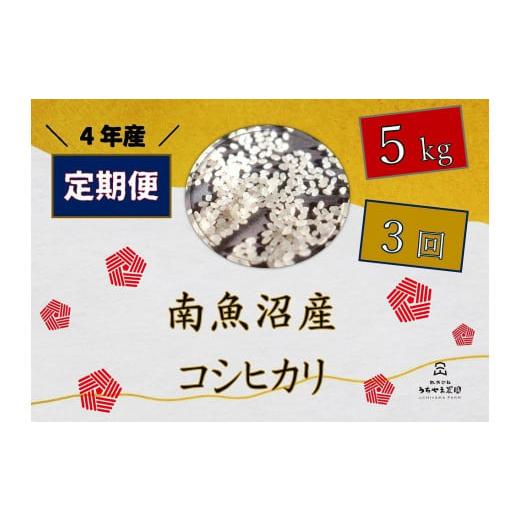 ふるさと納税 新潟県 南魚沼市 令和4年産　南魚沼産コシヒカリ　5kg×3回