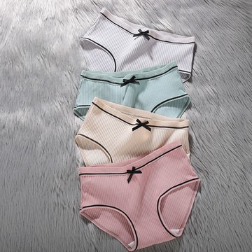 好穿糖果繽紛色系蝴蝶結透氣內褲【U07】