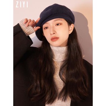 貝雷帽秋冬女毛線帽針織帽百搭ins潮八角帽子網紅畫家帽適合圓臉