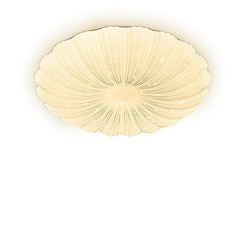 聚美照明 LED吸頂燈 簡約貝殼臥室燈 4200LM房間燈 40CM適用2-3坪(遙控無極調光調色/超薄臥室燈//110V燈具)