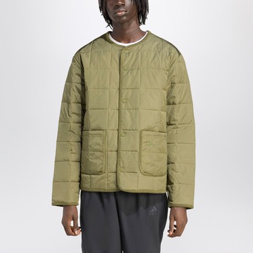 Green quilted jacket