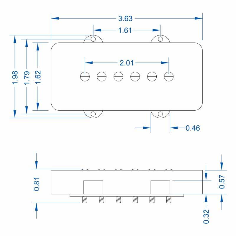 LOLLAR PICKUPS P-90 Jazz Master