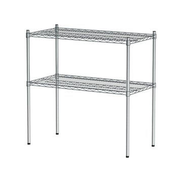 【dayneeds】荷重型 90x45x90公分 電鍍(鎖管)二層波浪架