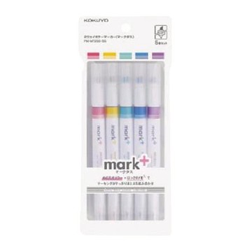 KOKUYO Mark+兩用同色系螢光筆/5色/包