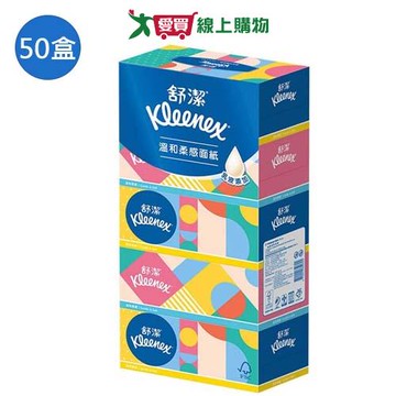 舒潔溫和柔感面紙新串袋180抽x50盒(箱)【愛買】