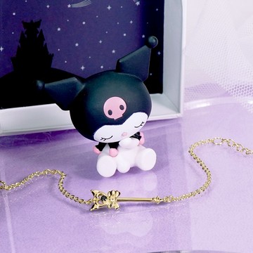 STORY故事銀飾-Kuromi20週年王國系列-皇冠酷洛米晶鑽純銀手鍊