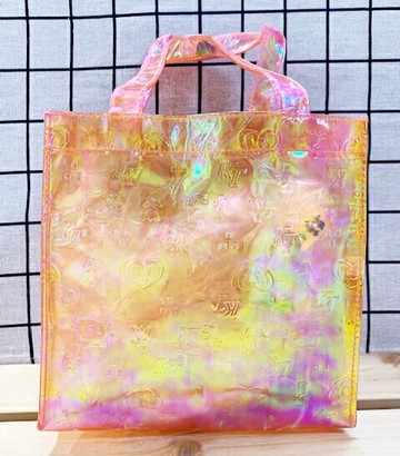 【震撼精品百貨】Hello Kitty 凱蒂貓 日本SANRIO三麗鷗KITTY小手提袋-橘底浮雕40913 震撼日式精品百貨