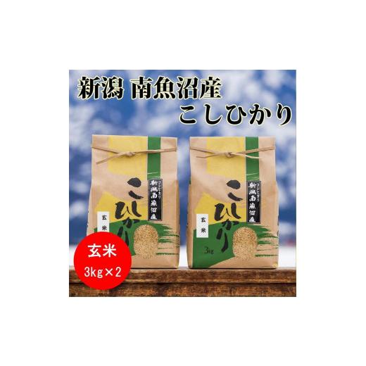 ふるさと納税 新潟県 南魚沼市 南魚沼産コシヒカリ(玄米3kg×2袋)を全12回