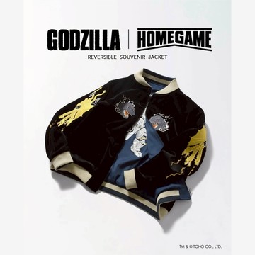 AirRoom 2026SS GODZILLA HOMEGAME 聯名 哥吉拉 基多拉 刺繡 雙面穿外套 橫須賀 外套