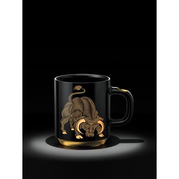 LEIDFOR雷德夫 C2 【正好·動物系列】陶瓷杯咖啡杯貼金杯馬克杯