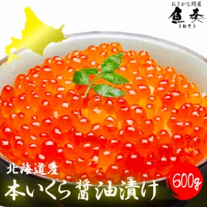 国産 北海道産 本いくら醤油漬け 600g 送料無料 秋鮭卵を使用 イクラ 業務用