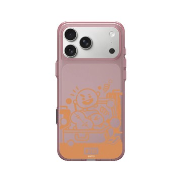 iPhone 17 Pro Max Clear (相機按鈕) 晶醺玫 - BT21 - Monochrome SHOOKY