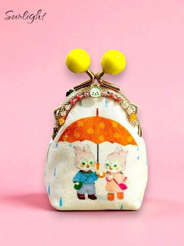 日光小巷手創-可愛陪伴你兔兔狗狗青蛙口金包零錢包鑰匙圈