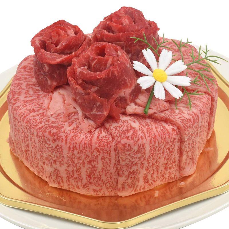 肉ケーキ 特選 A5 神戸牛 ロース 赤身 モモ 計300g 食べ比べ 記念日 誕生日 お祝い に 国産 和牛 お肉ケーキ 5号サイズ ろう