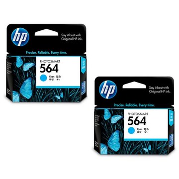 HP NO.564 / CB318WA 藍色2入 原廠墨水匣 適用 PS/B109a/B109n/5510/5512/5514/5515/5520