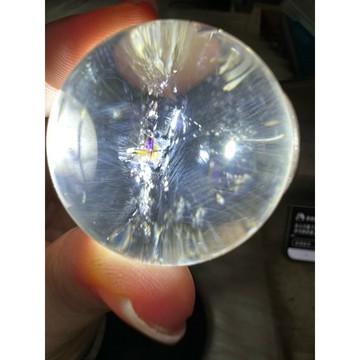 遇見～藍針水晶 #03 白水晶藍針球 水晶球 藍針水晶 藍針水晶球 爆彩白水晶