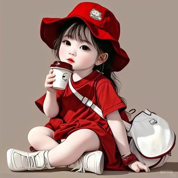臺灣🚍8H出🉑網紅女童圖片貼紙女孩兒童貼紙 門窗 冰箱衣櫃 墻防水自帶膠畵 GWYM