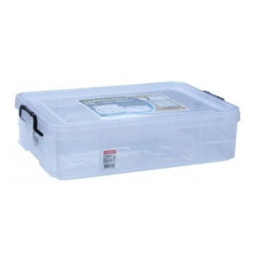 【史代新文具】KEYWAY K-035 強固型掀蓋整理箱/置物箱