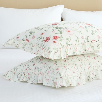 Jibeding Cottage 60支純棉枕頭套  2個  象牙白  50 x 70cm