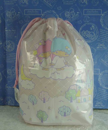 【震撼精品百貨】Little Twin Stars KiKi&LaLa 雙子星小天使 袋子 粉 震撼日式精品百貨