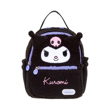 【IMPACT】怡寶 | 酷洛米Kuromi絨毛後背包 (中)-黑色 IMQKU005BK