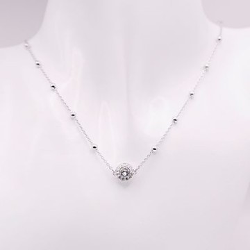 SWAROVSKI 施華洛世奇 Una Angelic 項鏈 鍍白金色