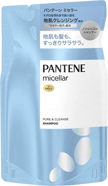 P&G 潘婷 Micellar 無矽靈洗髮精 純淨&淨化 補充包 350mL