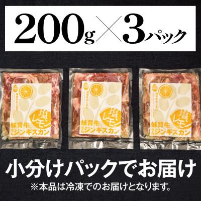 ふるさと納税 妹背牛町 妹背牛ラムジンギスカン塩レモン(600g)　AA021